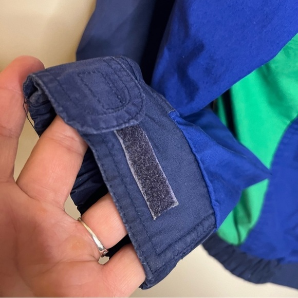 London Fog Vintage Men’s Color Block Jacket Windbreaker With Built In Hood Med - Picture 8 of 15